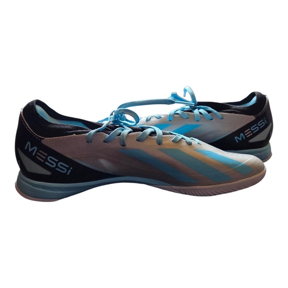Adidas Blue and Black Messi Craxy Fast Athletic Shoes Sleek Design Size 10 - Picture 1 of 8
